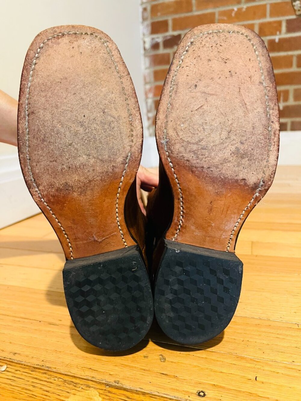 VTG Durango Campus Women's 7.5M Brown Leather Square Toe Pull-On Western Boots - Picture 12 of 16